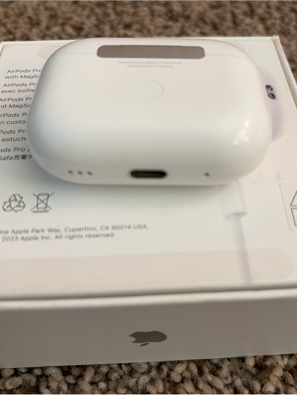 Apple Airpods Pro 2nd Generation Gen 2 with Magsafe USB-C Charging-Model A3048 - Picture 14 of 16